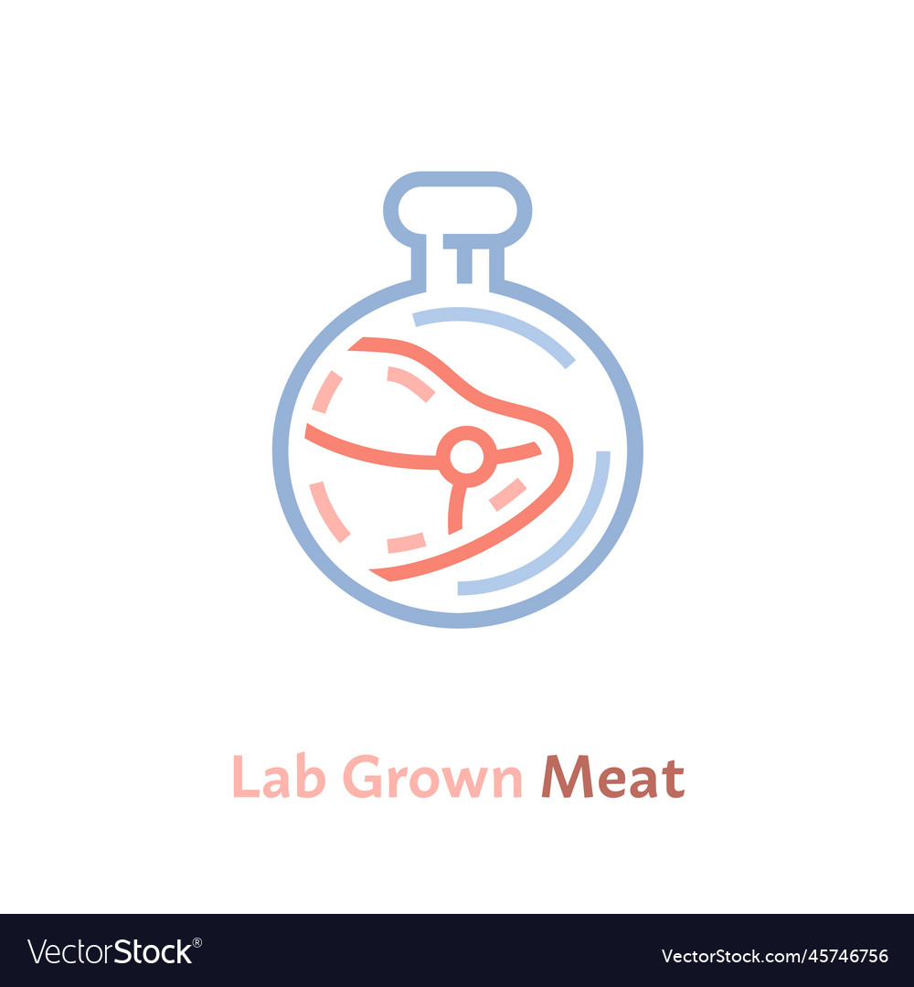 Lab grown meat sign editable