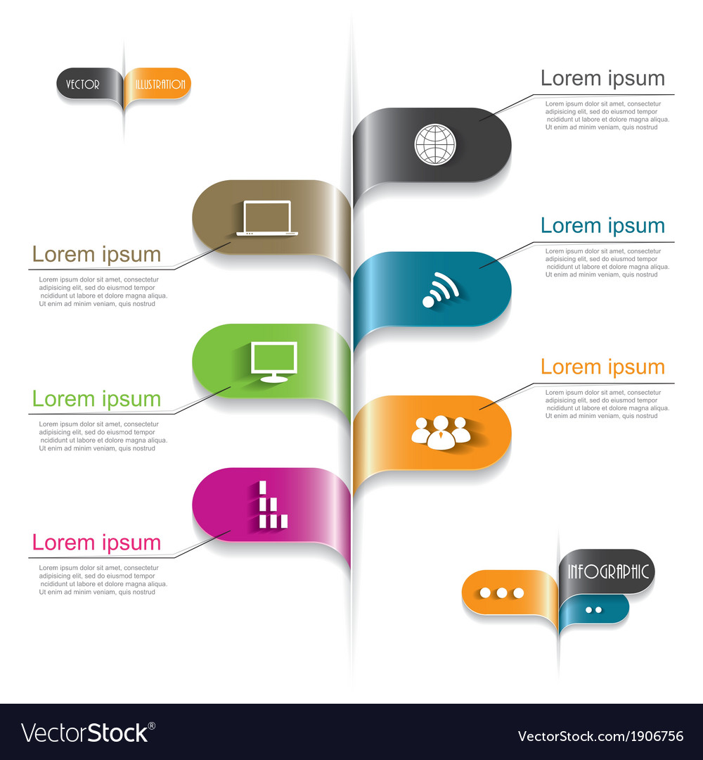 Modernes Design der Infografik