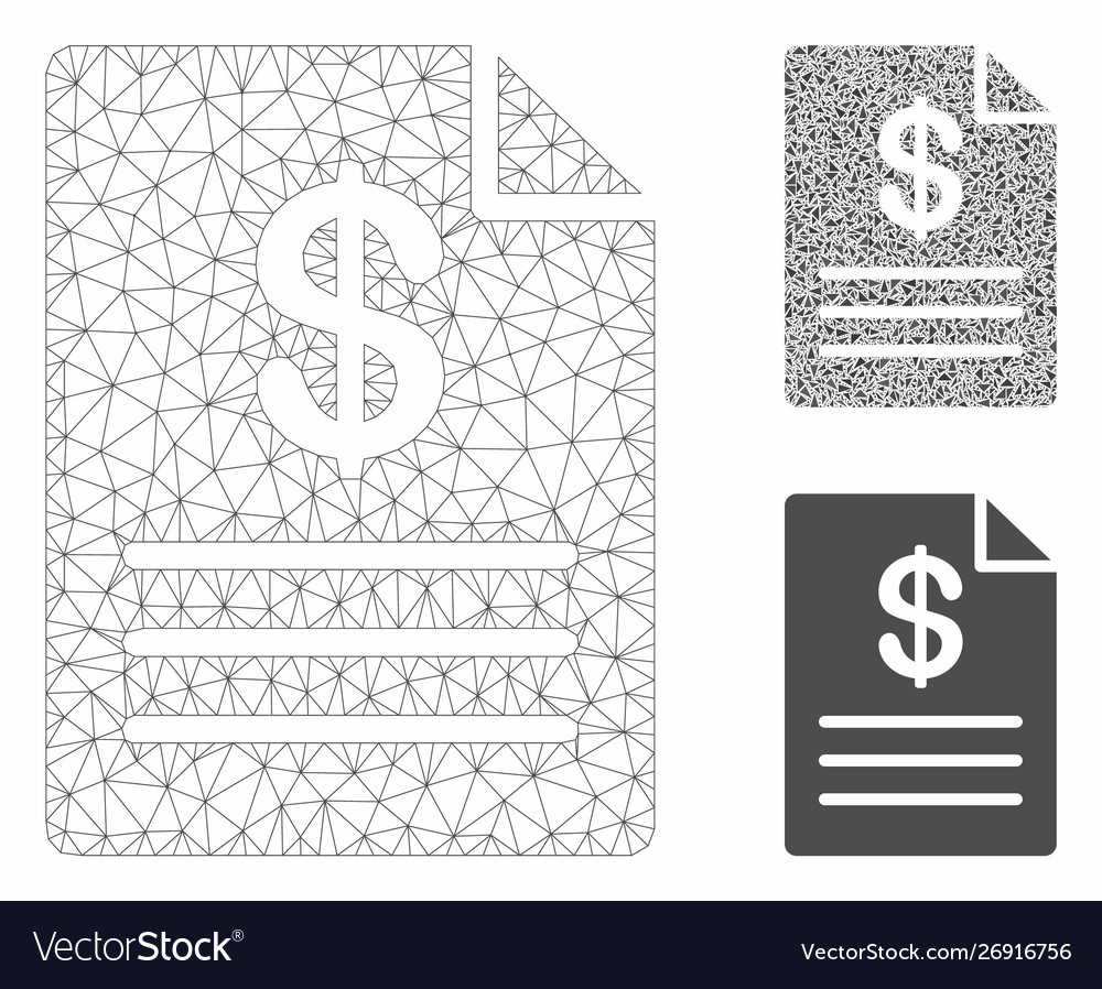 Price list mesh network model and triangle vector image Price list mesh network model and triangle