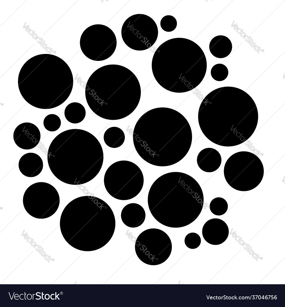 Random dots circles specles dotted design element Vector Image Random dots circles specles dotted design element