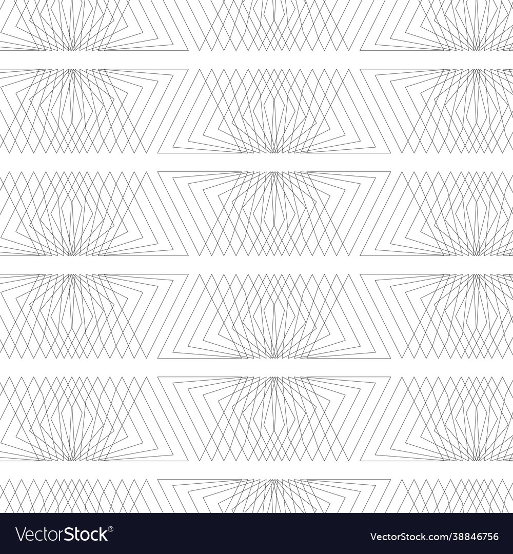 Seamless pattern with black line and white vector image Seamless pattern with black line and white