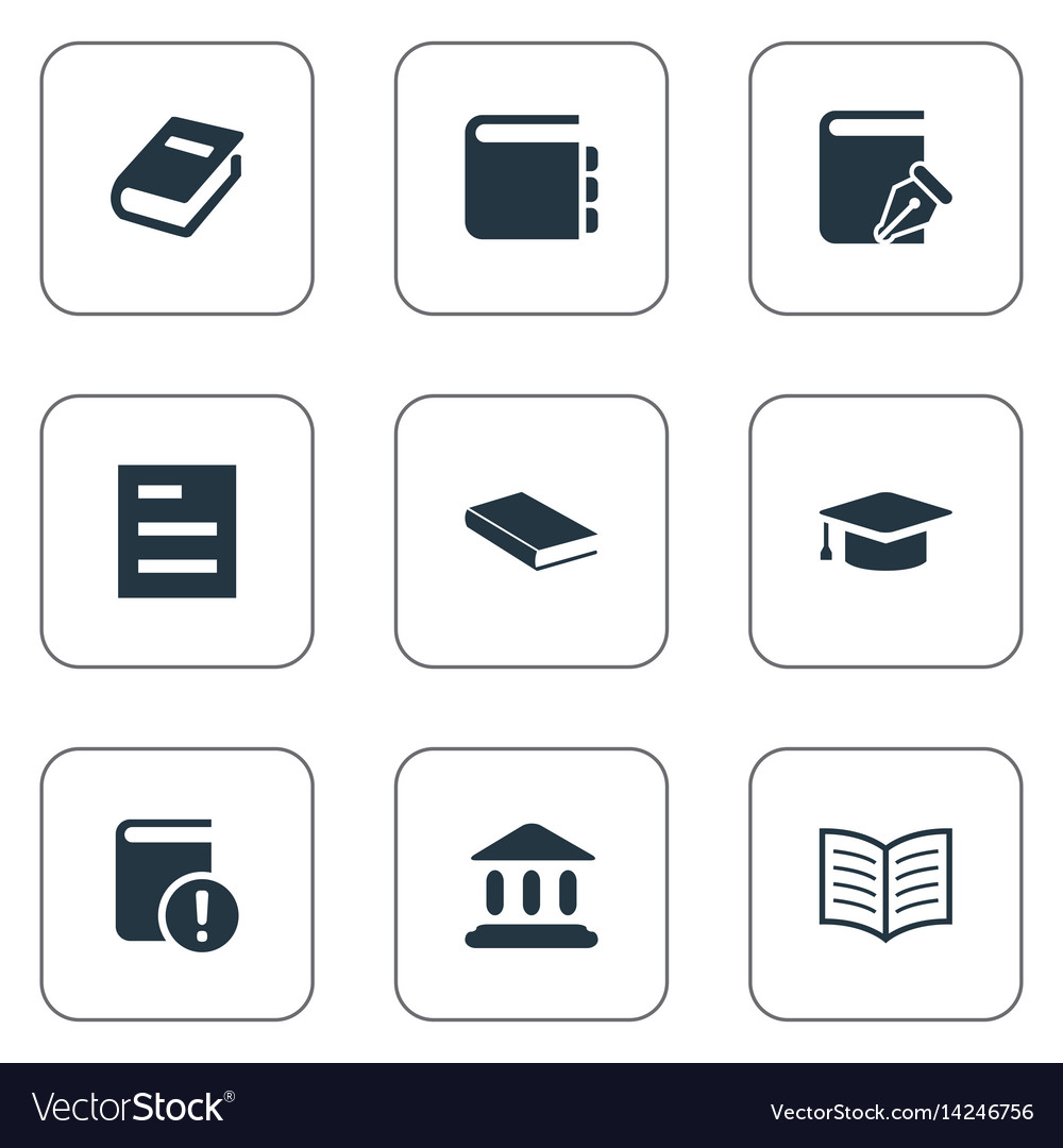 Set of simple knowledge icons