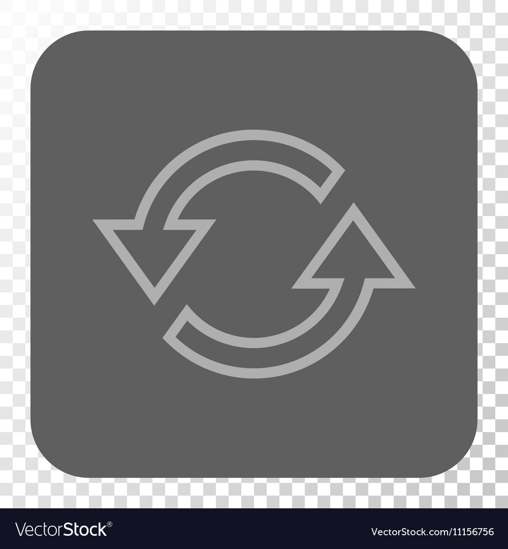 Sync arrows rounded square button
