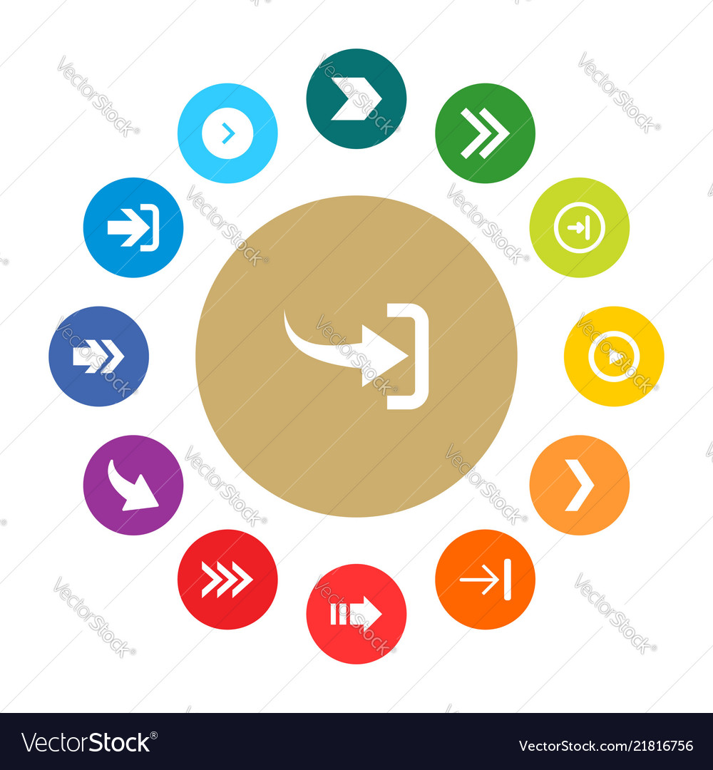 User interface buttons design set