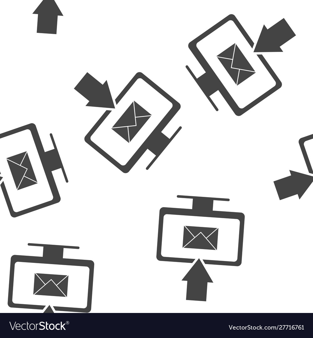 A modern computer monitor with arrow and message
