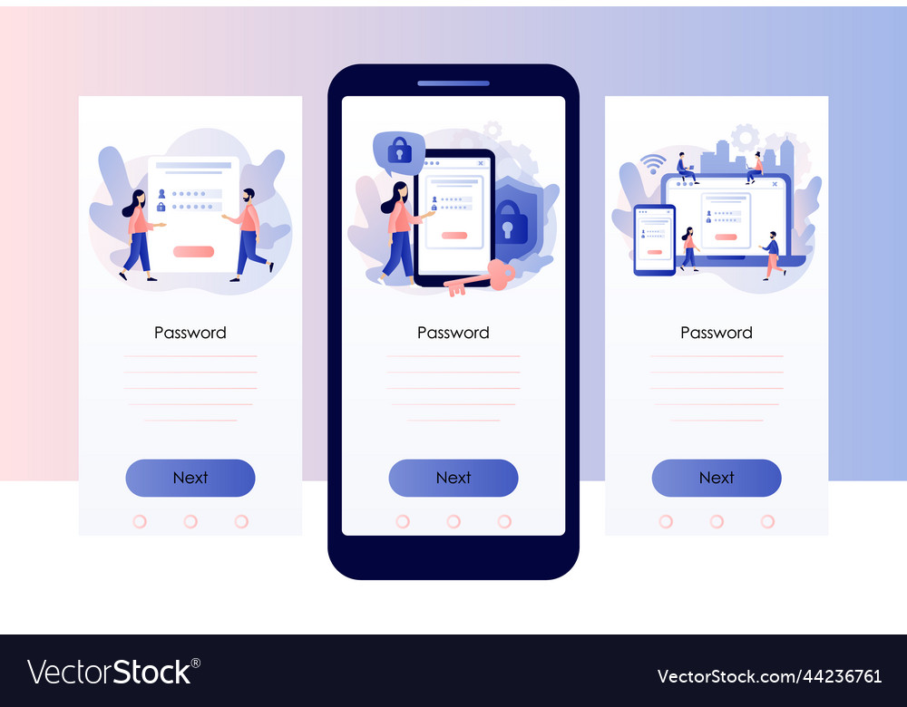 Account login and password cyber security data