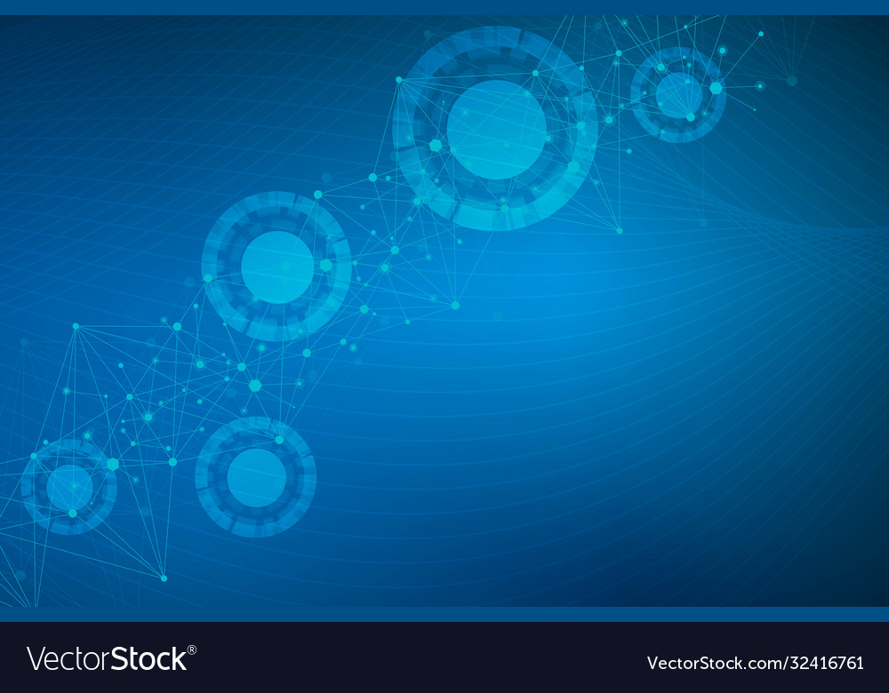 Big data visualization background modern vector image Big data visualization background modern