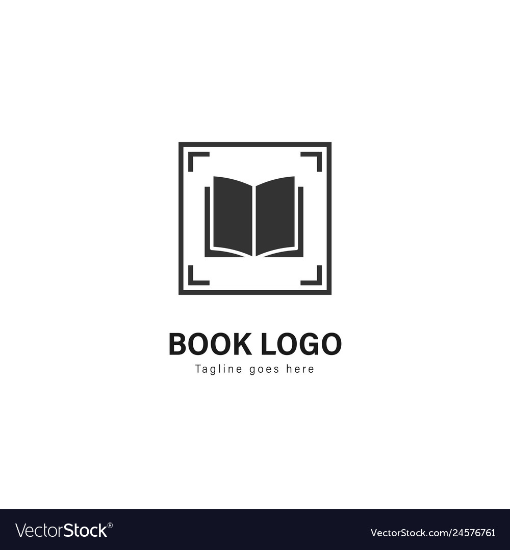 book logo design template word