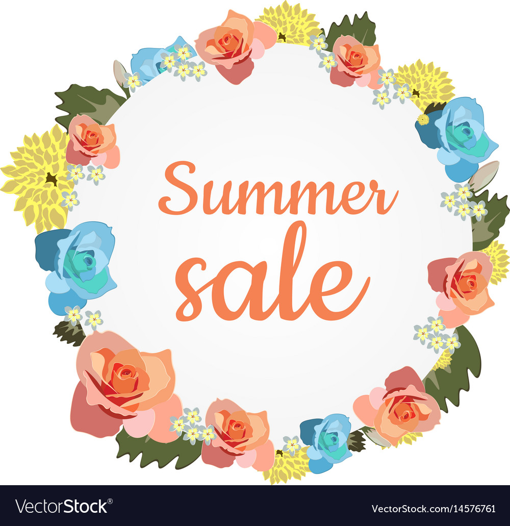 Design banner with summer sale