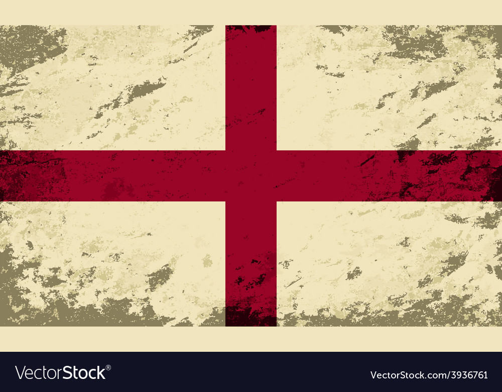 English flag Grunge background Royalty Free Vector Image