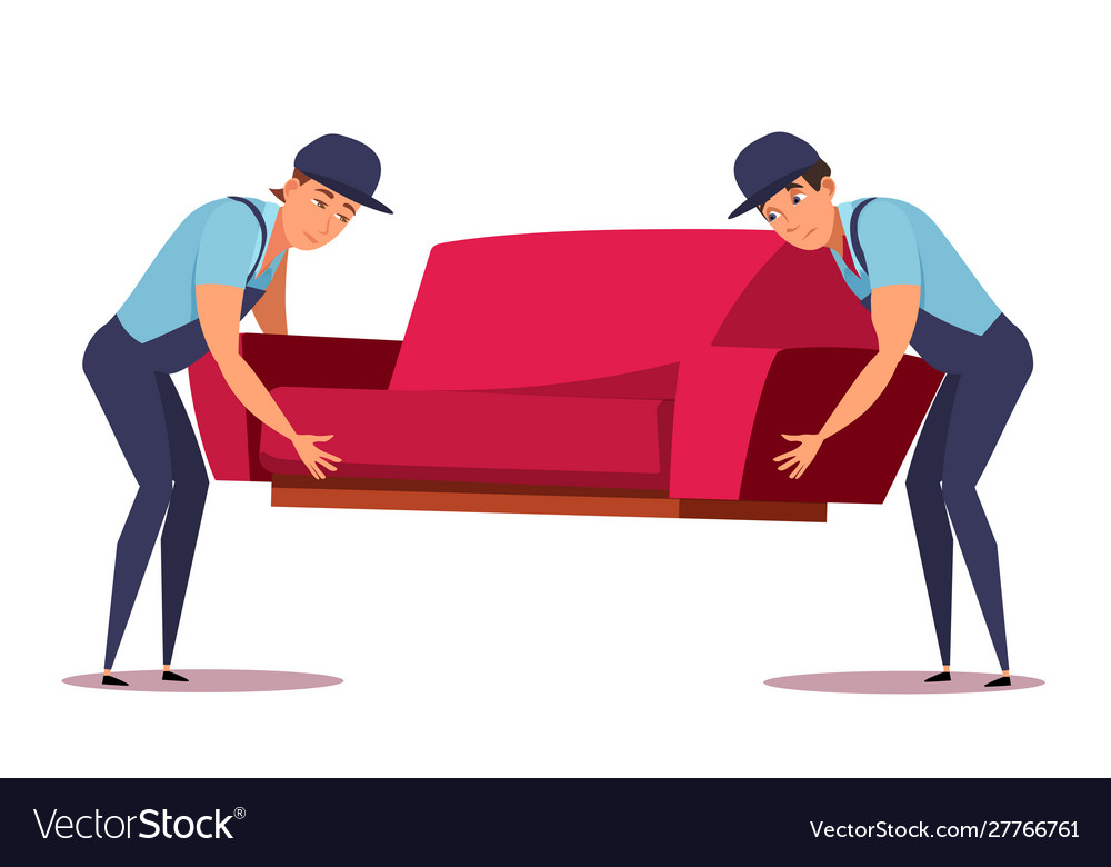 Furniture shipping flat Royalty Free Vector Image