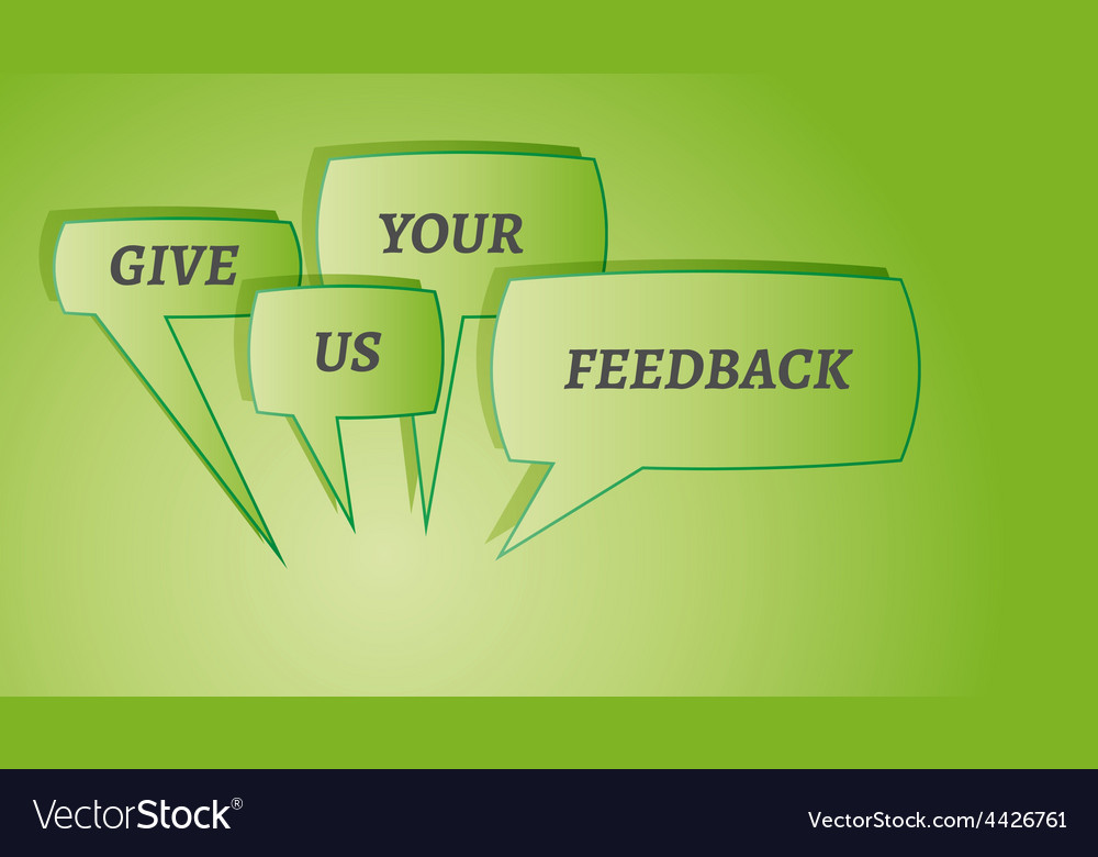 Give me feedback speech bubbles