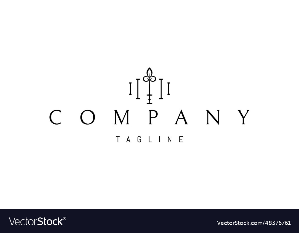Logo on which an abstract image of columns