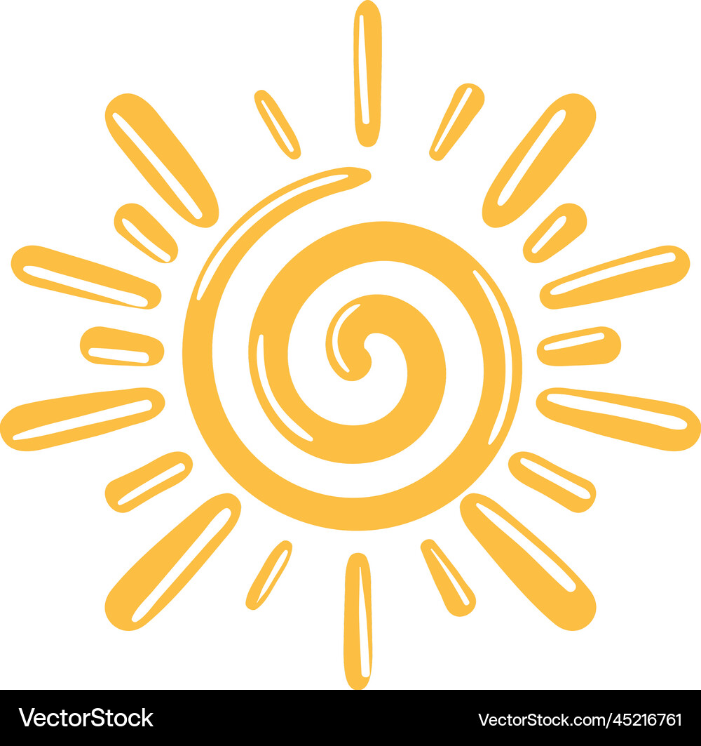 Sun icon Royalty Free Vector Image - VectorStock