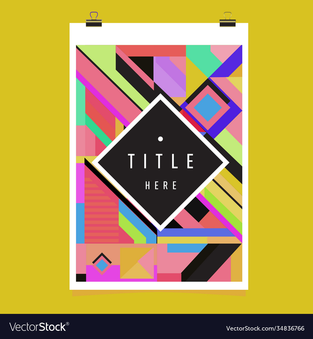 Abstract colorful geometric pattern background Vector Image Abstract colorful geometric pattern background