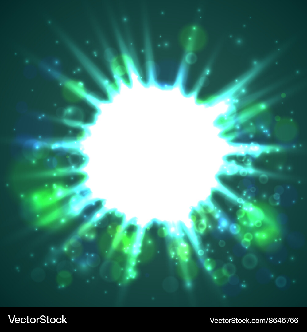 Abstract Light Background Light Circle Banner Vector Image
