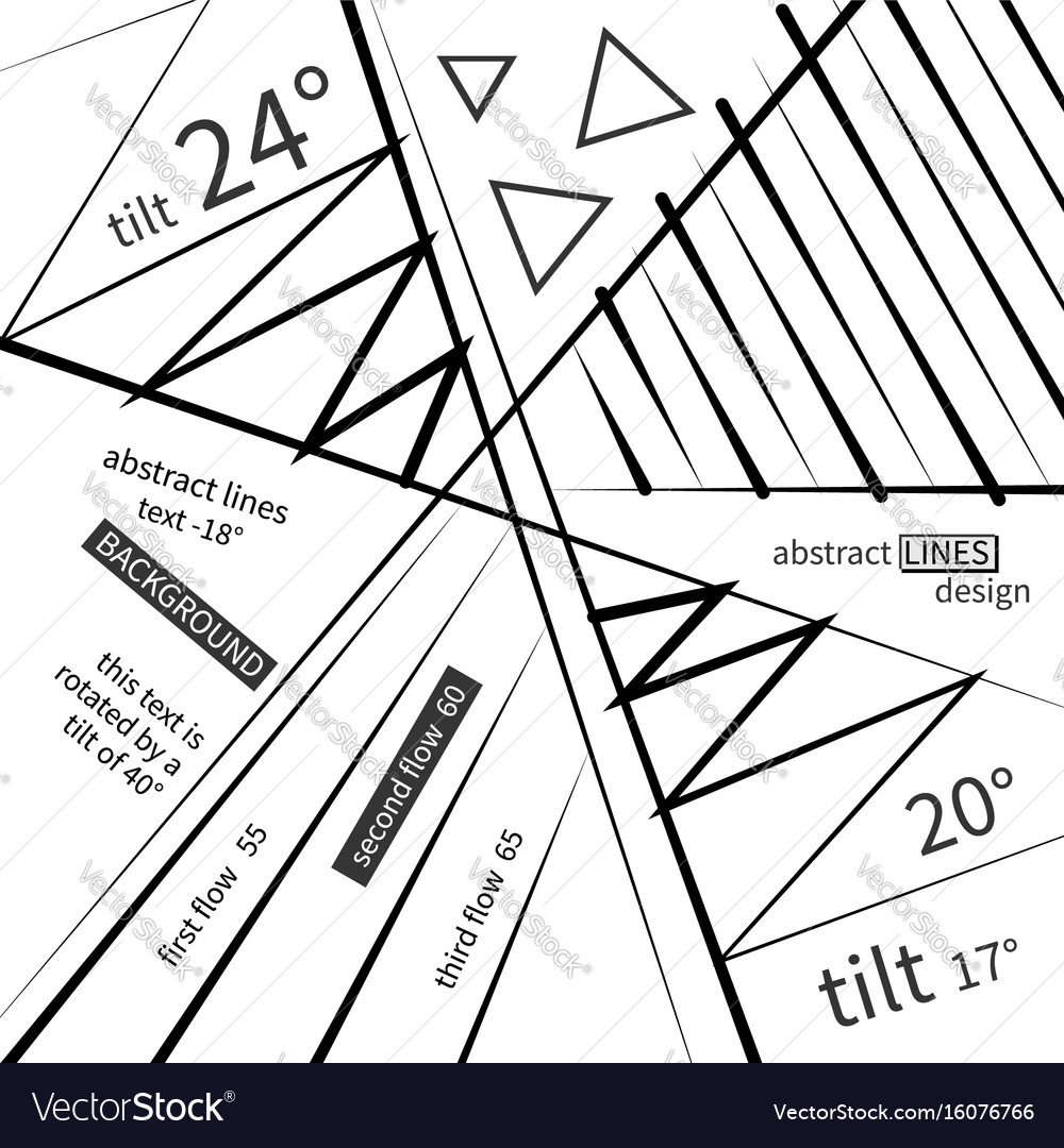 Abstract linear design with various inscriptions