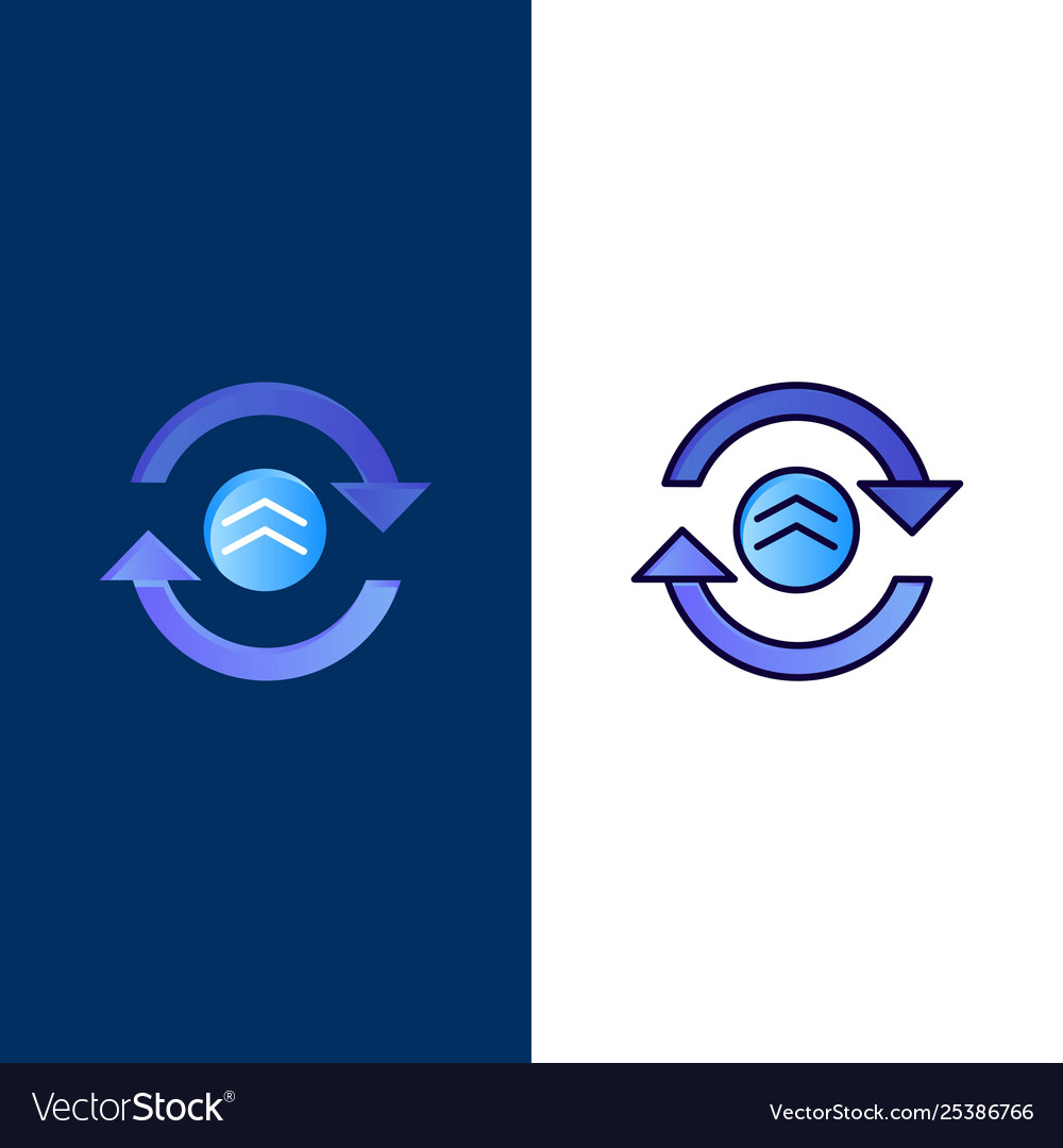 Pfeil aktualisieren Reload-Computing-Symbole flach vector image Pfeil aktualisieren Reload-Computing-Symbole flach