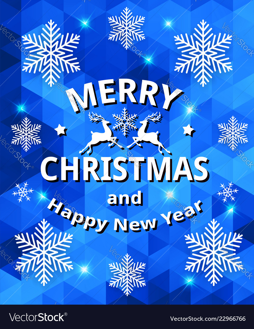 Blue abstract christmas background