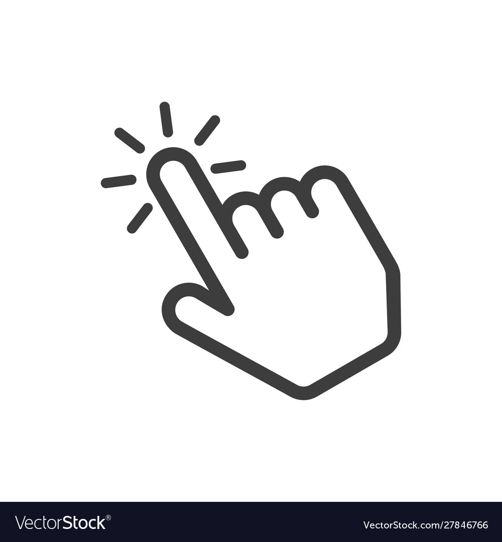 Click here button Royalty Free Vector Image - VectorStock