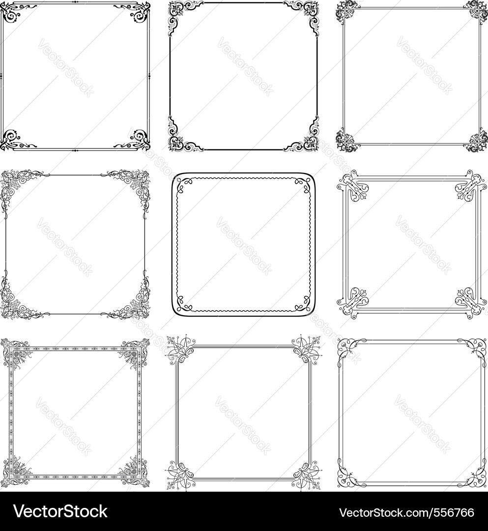 Elegant frame Royalty Free Vector Image - VectorStock