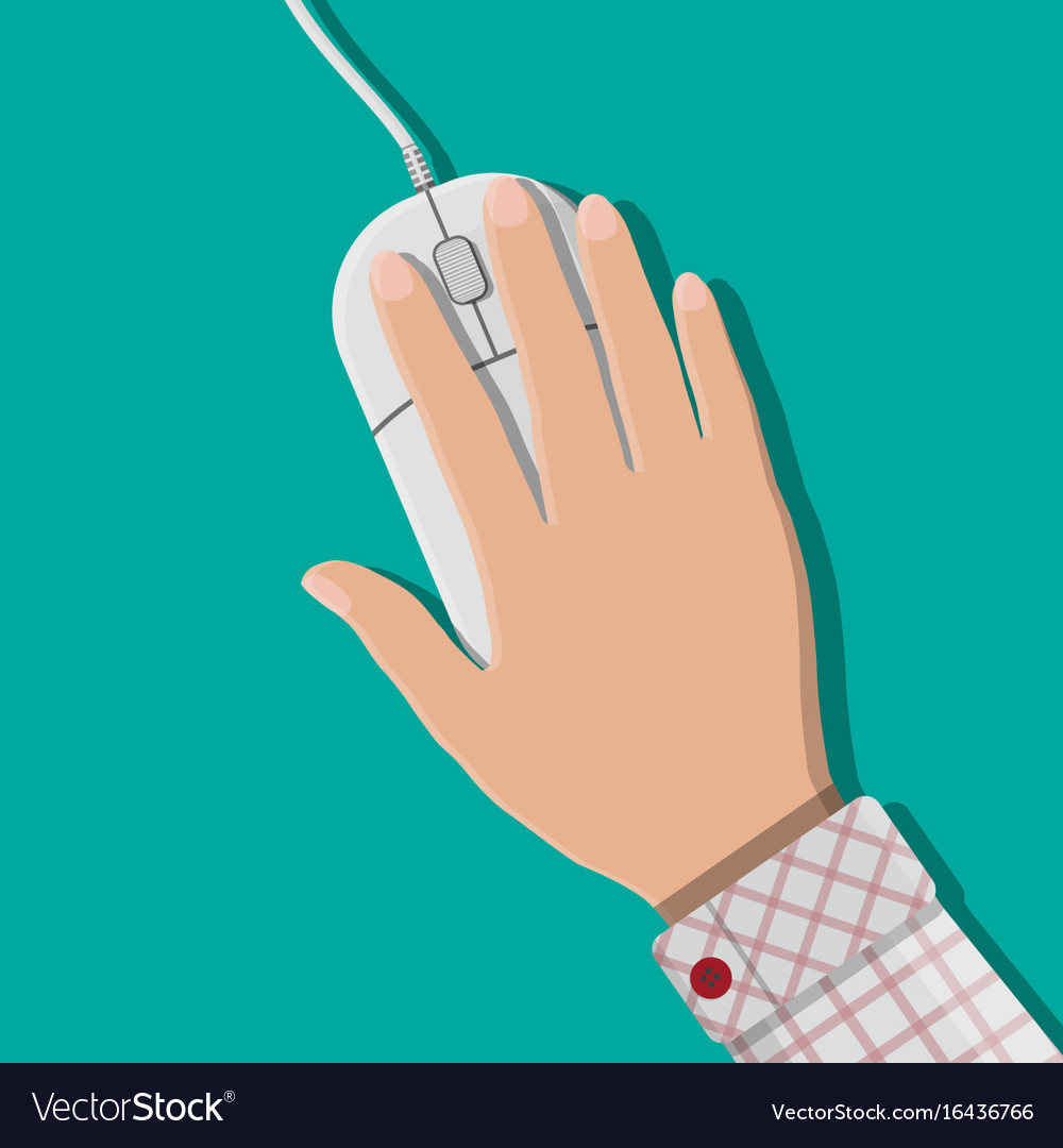 Hand Holding Mouse - Computer Input