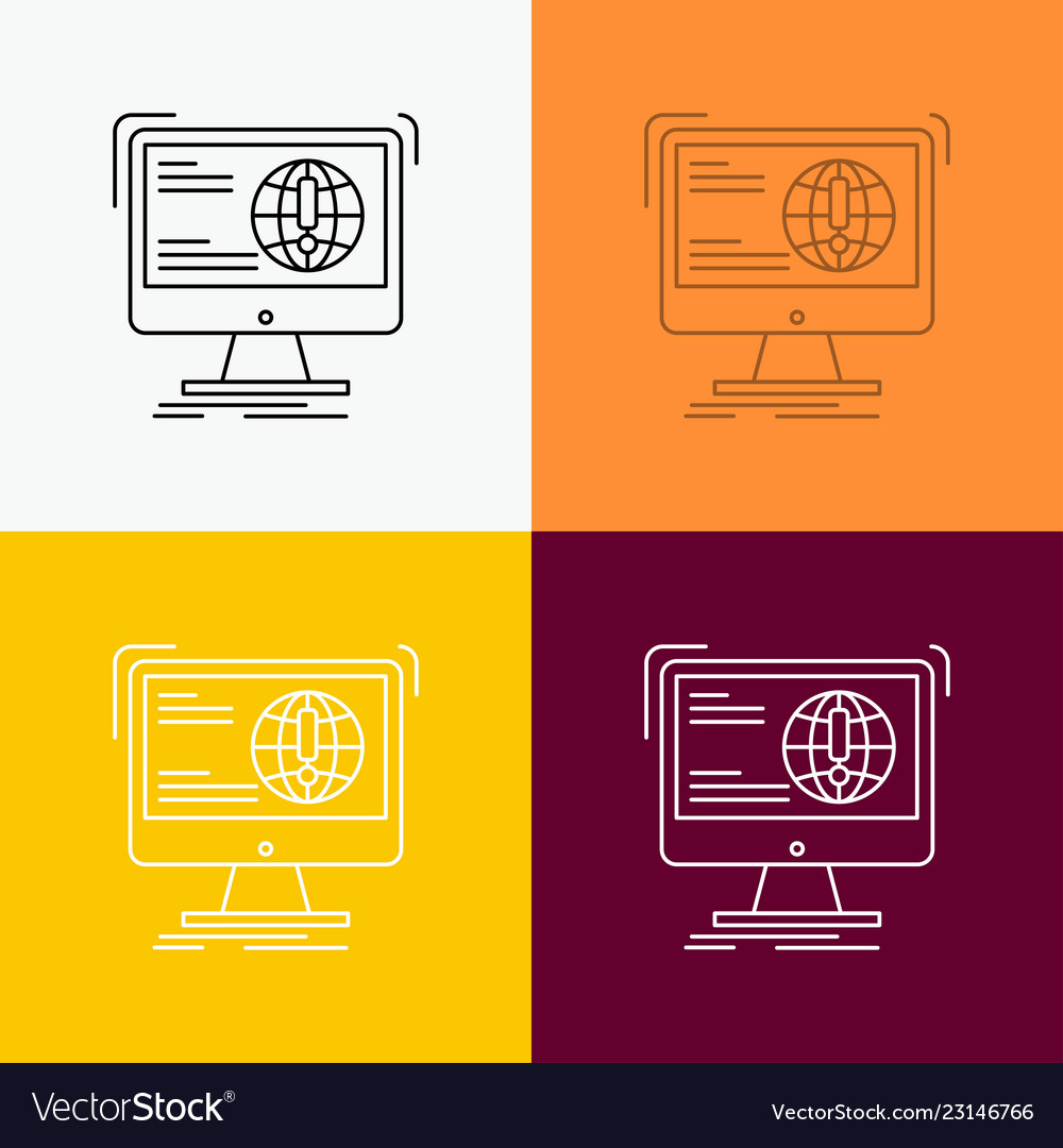 Information content development website web icon vector image Information content development website web icon