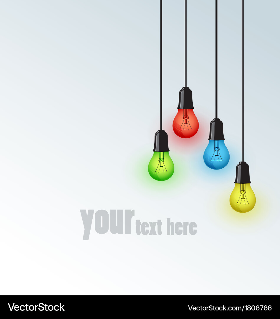 Light bulbs Royalty Free Vector Image - VectorStock