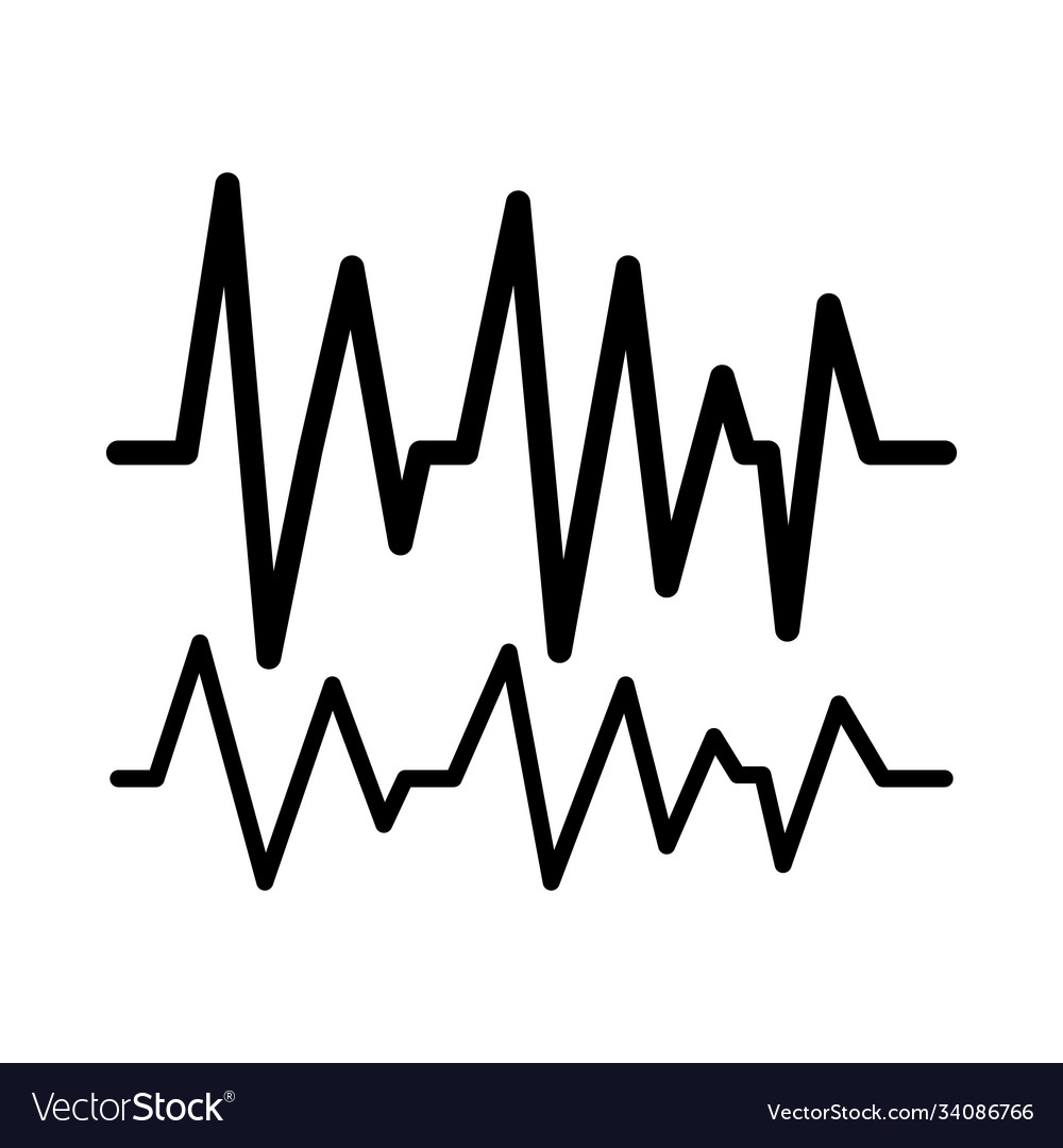 Sound waves in triangular shape