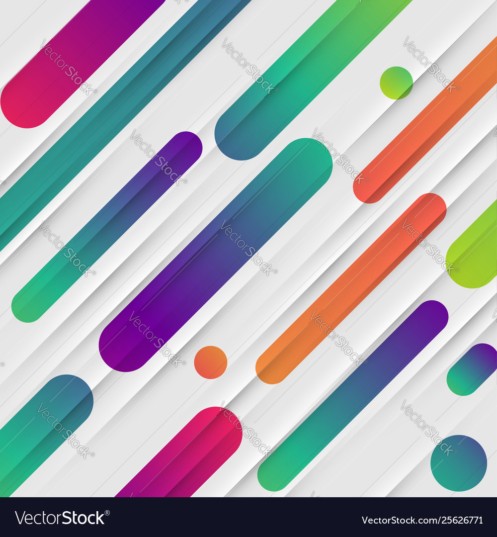 Colorful abstract background with balls and lines Vector Image Colorful abstract background with balls and lines