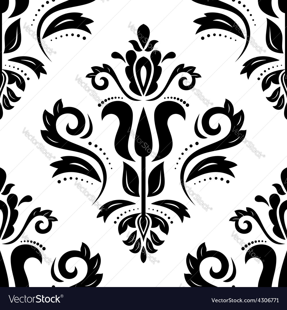 Damask seamless pattern