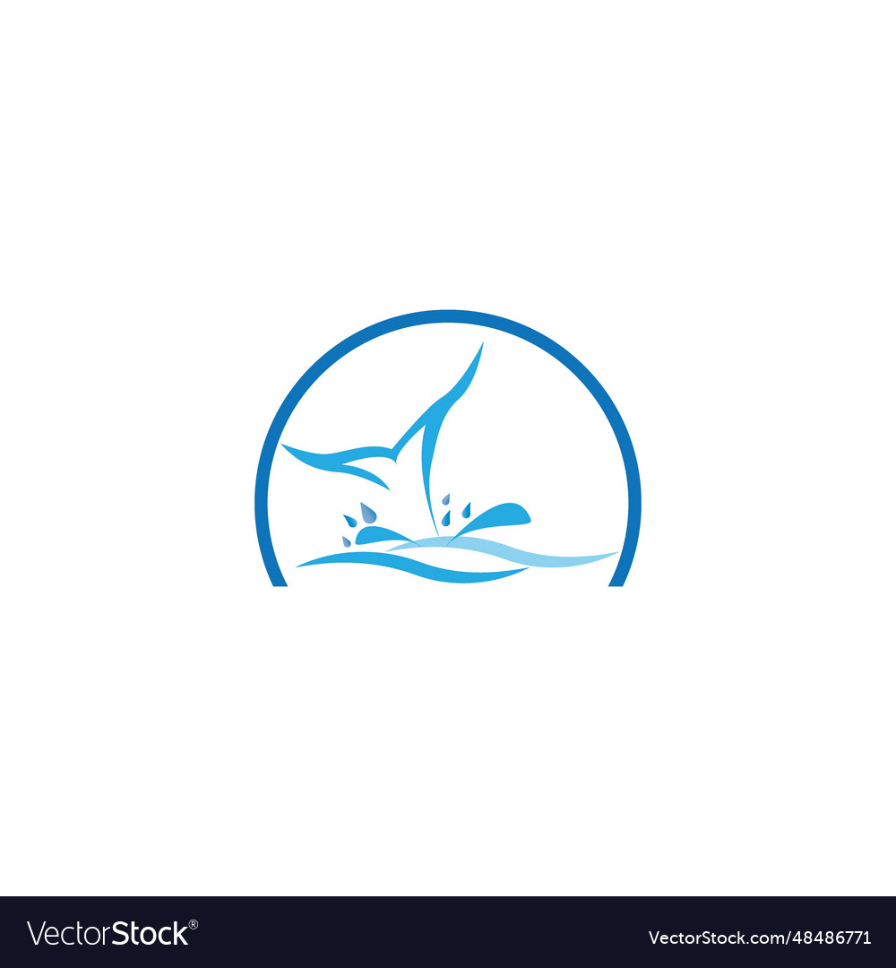 Fish logo template creative symbol