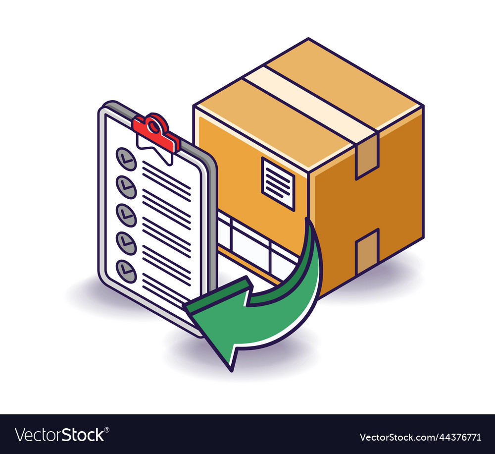 Flat isometric concept check the data list