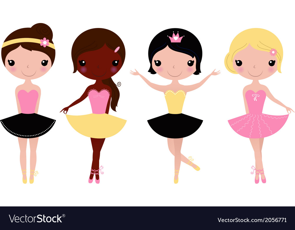 Gruppe der Lächelnden Ballerinas