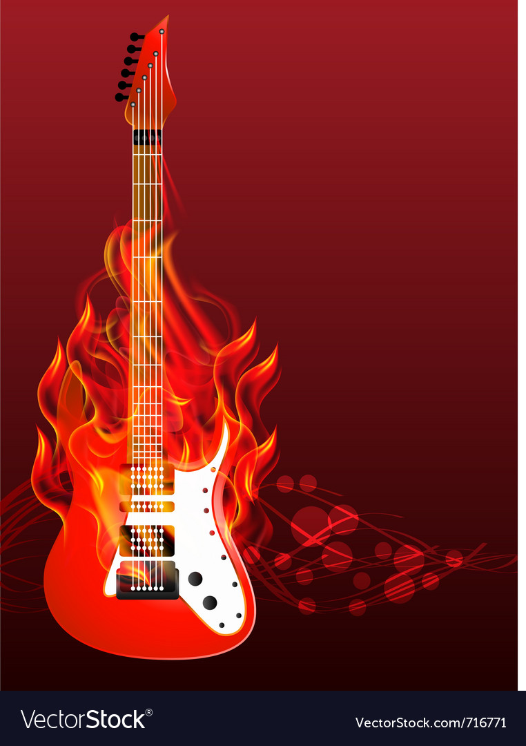 Guitar Royalty Free Vector Image - VectorStock