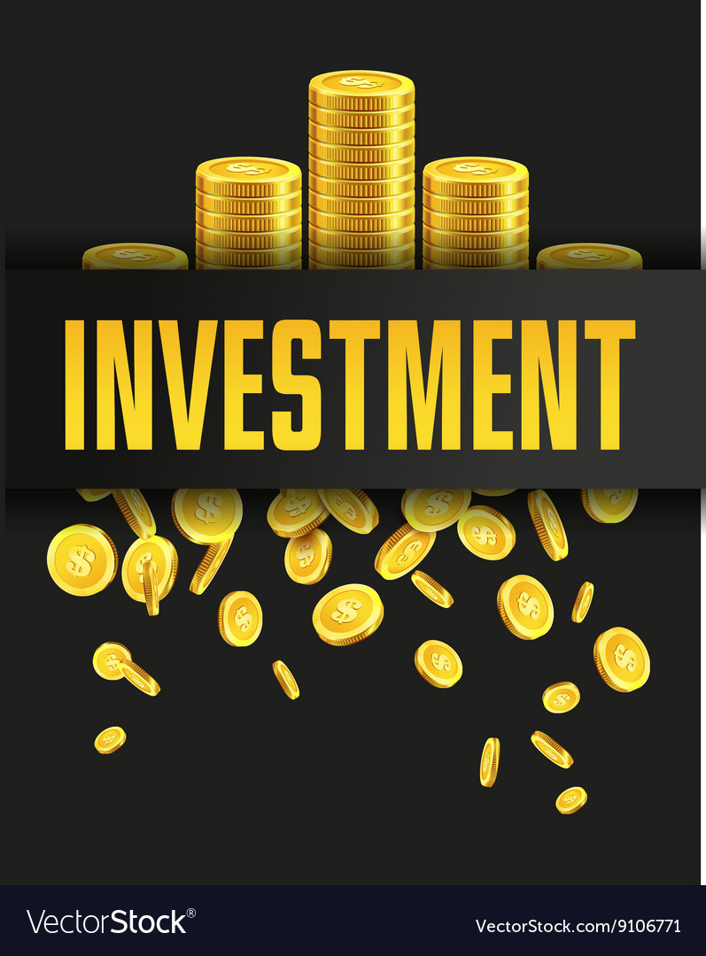 investment poster or banner design template with vector image