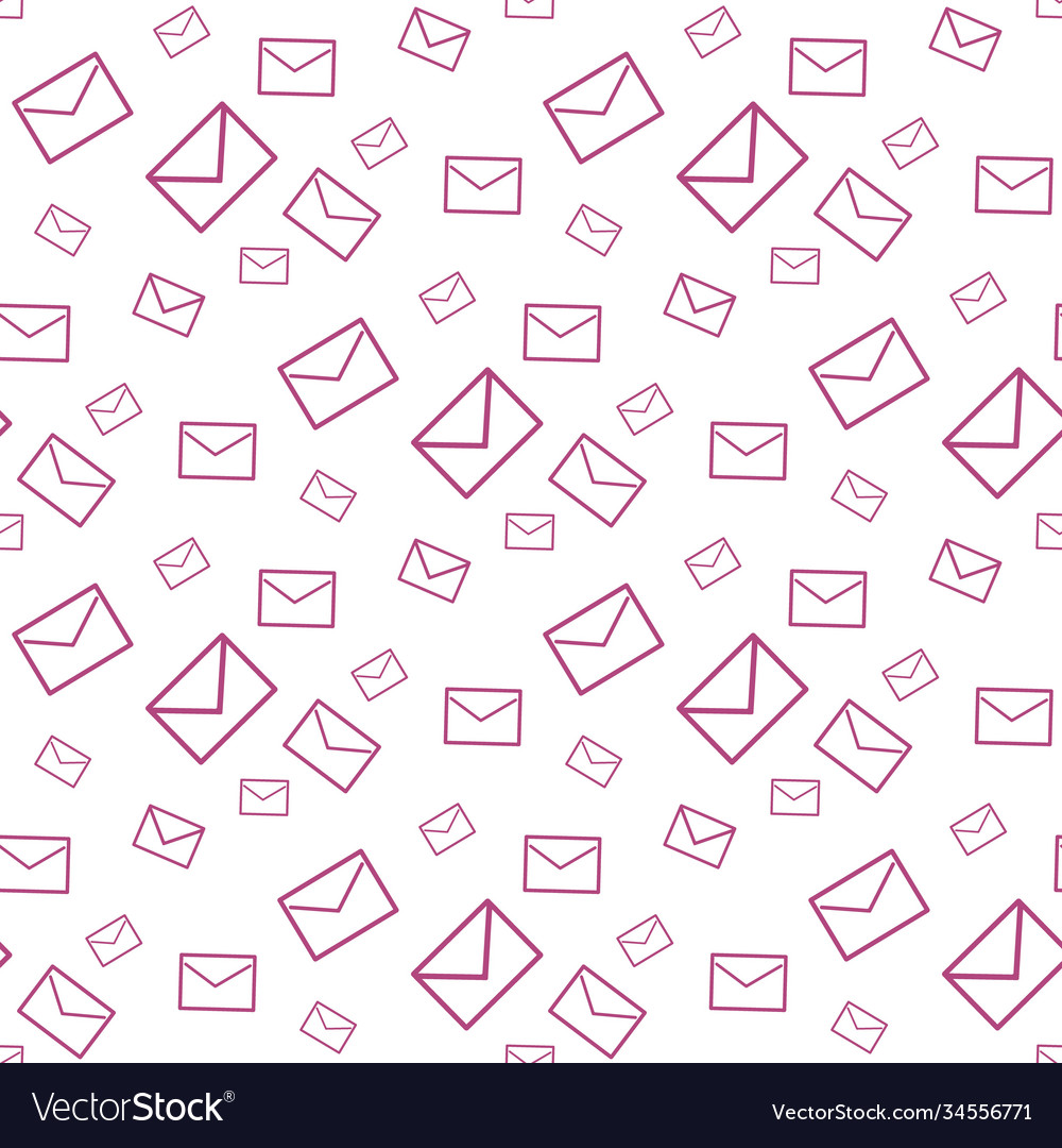 Mail envelope seamless pattern background