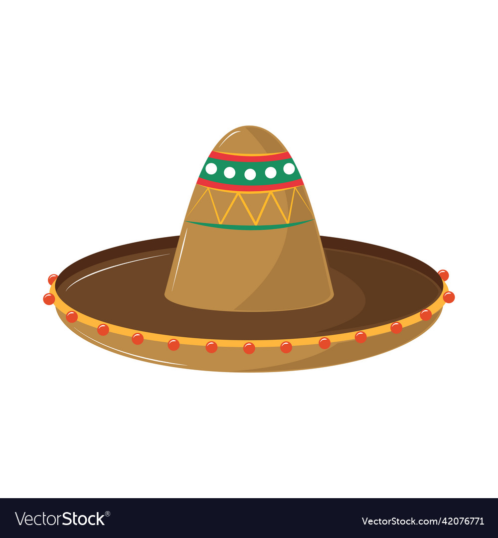 Mexican hat icon Royalty Free Vector Image - VectorStock