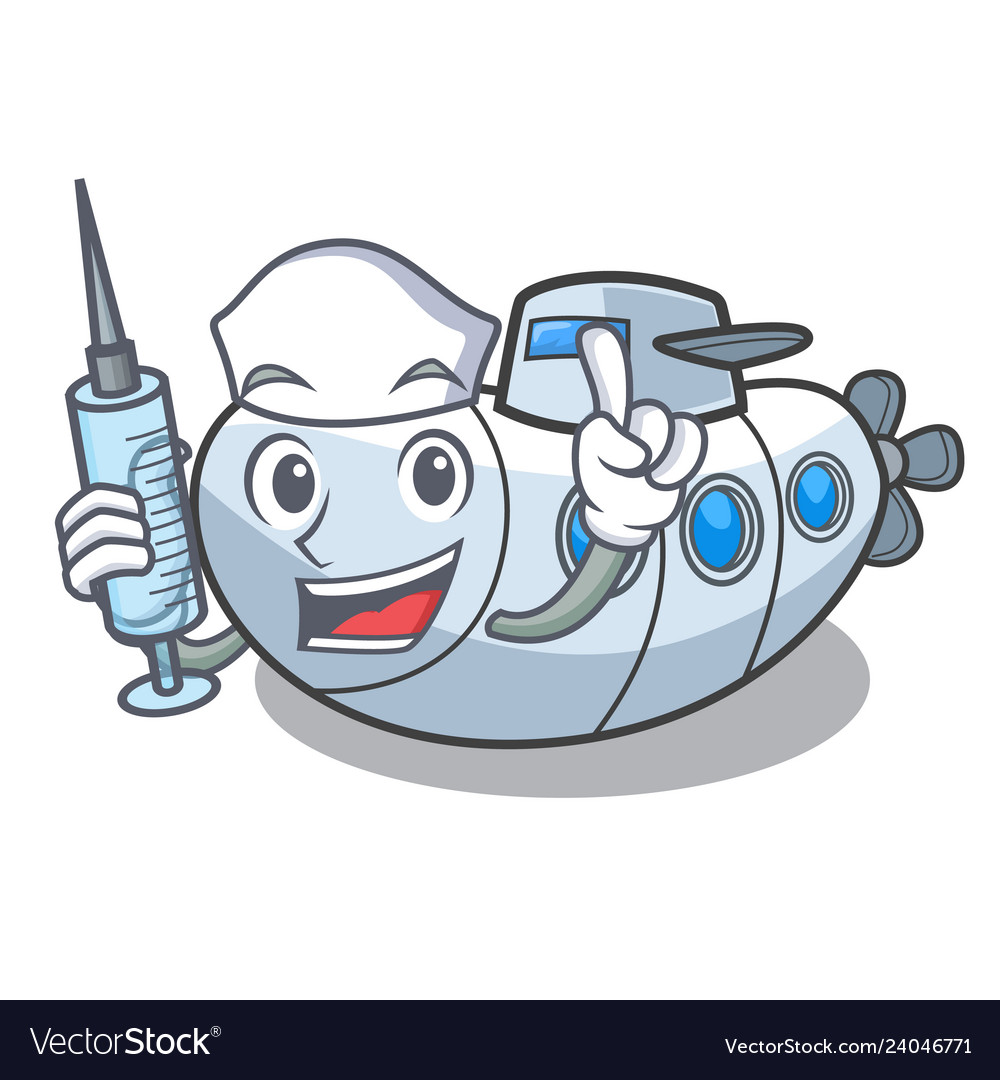 Nurse submarine in the a cartoon shape