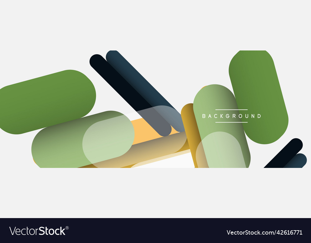 Overlapping round shapes and lines background vector image Overlapping round shapes and lines background