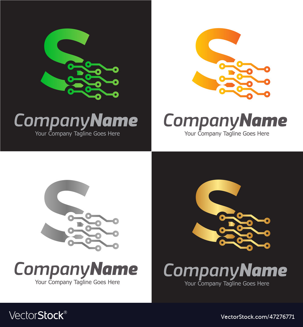 Programming code and technology logo template