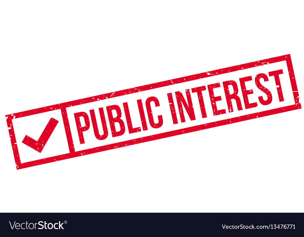 Öffentliches Interesse Gummistempel vector image Öffentliches Interesse Gummistempel