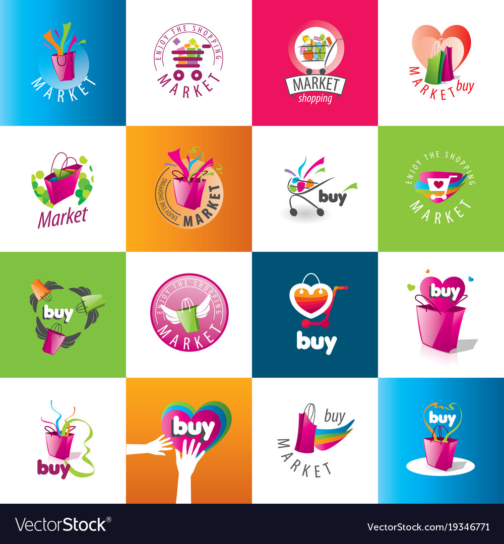 Shopping logo Royalty Free Vector Image - VectorStock