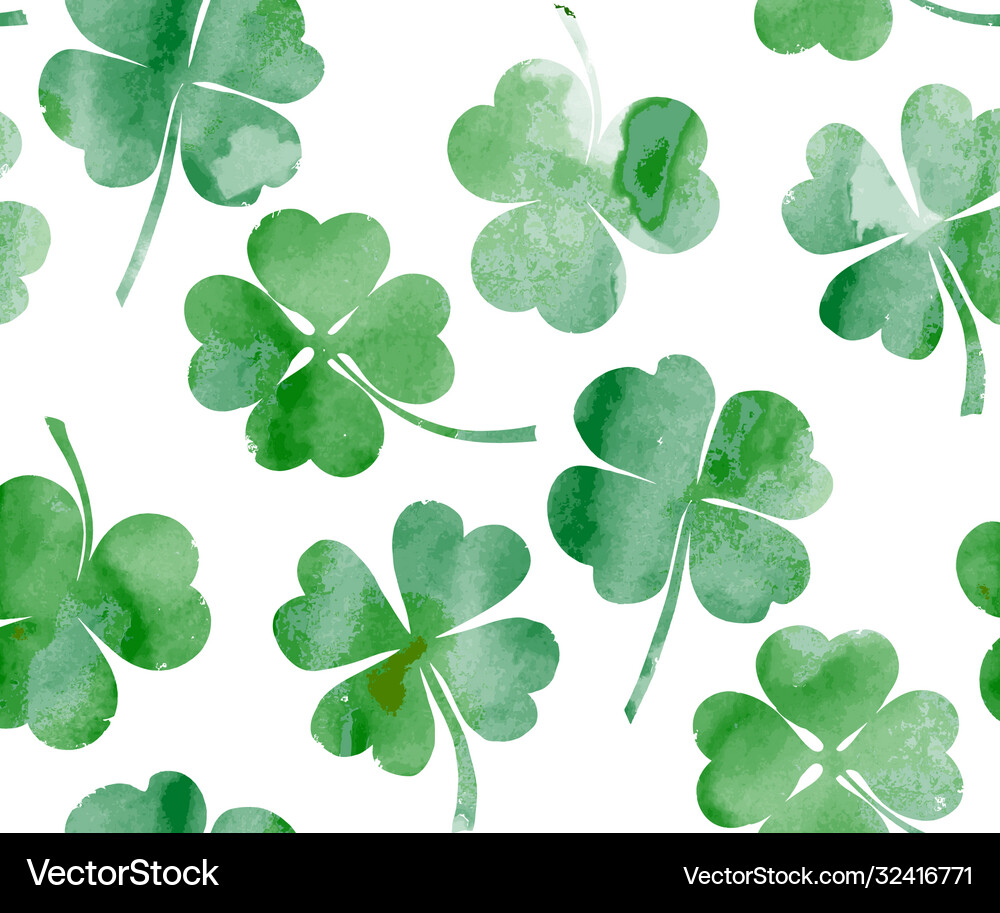 St patrick s day seamless pattern Royalty Free Vector Image