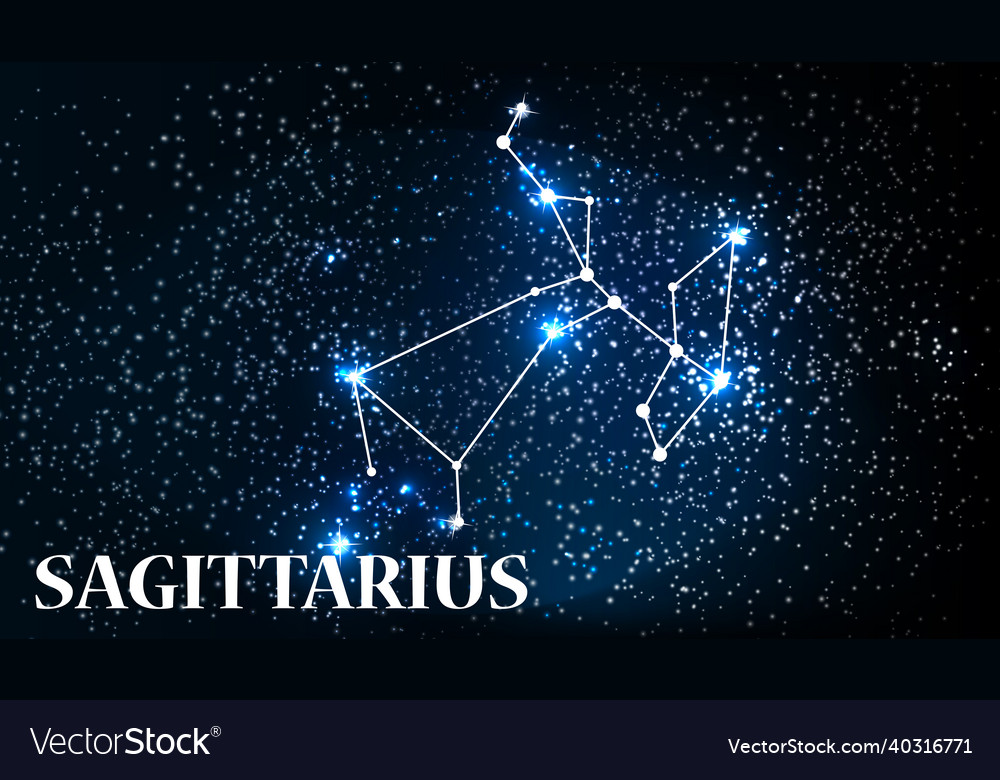 Symbol sagittarius sign Royalty Free Vector Image