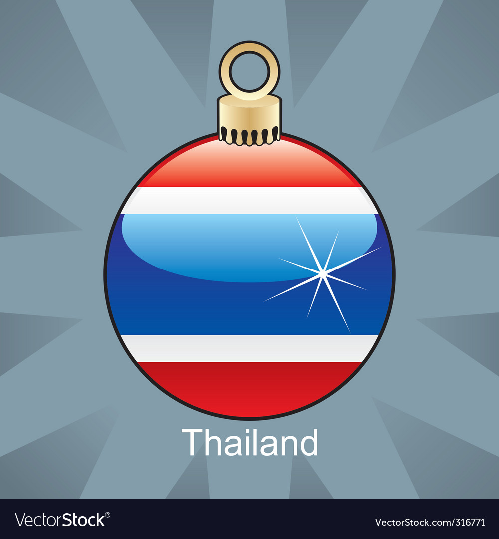 Thailand flag on bulb