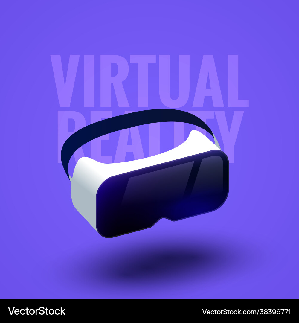 Vr glasses virtual reality headset 3d Royalty Free Vector