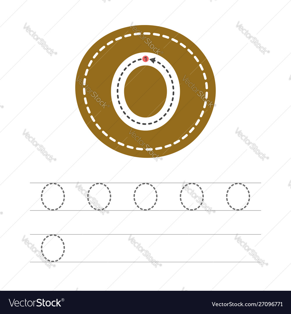 Write a number 0 Vector Image Write a number 0