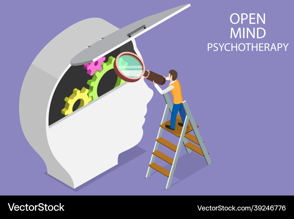 3d isometric flat conceptual Royalty Free Vector Image