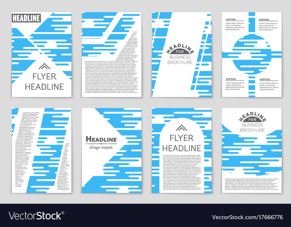 Abstract layout background set for art